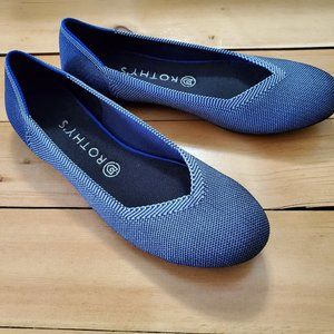 Rothy's The Flat Birdeye Womens Blue Navy Cobalt